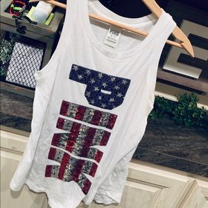PINK USA Americana Sequin Tank